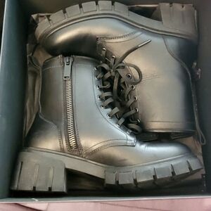 Thursday Boot Company Everyday Black Coda Combat Boots US size 8 in original box